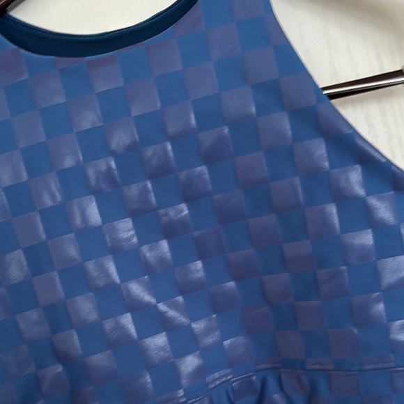 Peloton Blue Racerback Crop Top - Picture 4 of 6
